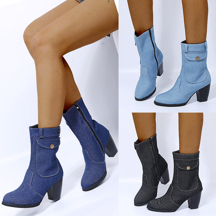 High-heeled  Boots For Women