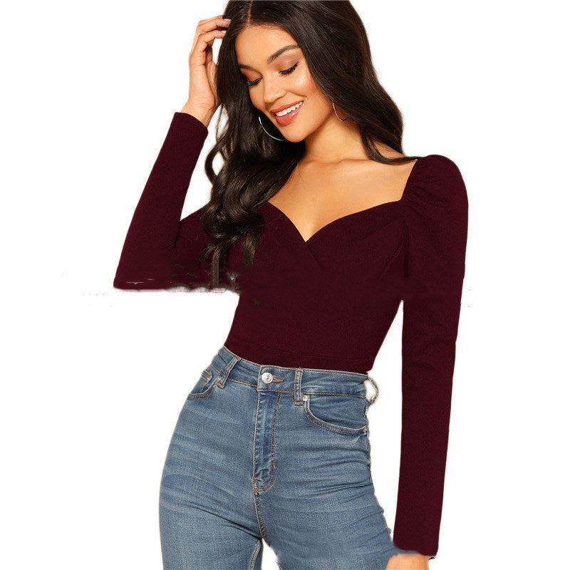 V-Neck Sweater Top