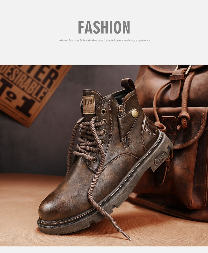 Retro High Style Boots For Men