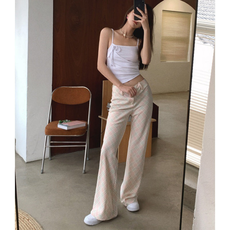 Women's Vintage Casual High Waist Pull Up Pants